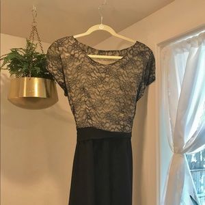 Vintage black and lace dress
